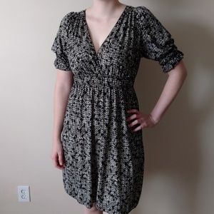 Max Edition Figure Flattering Patterned Dress